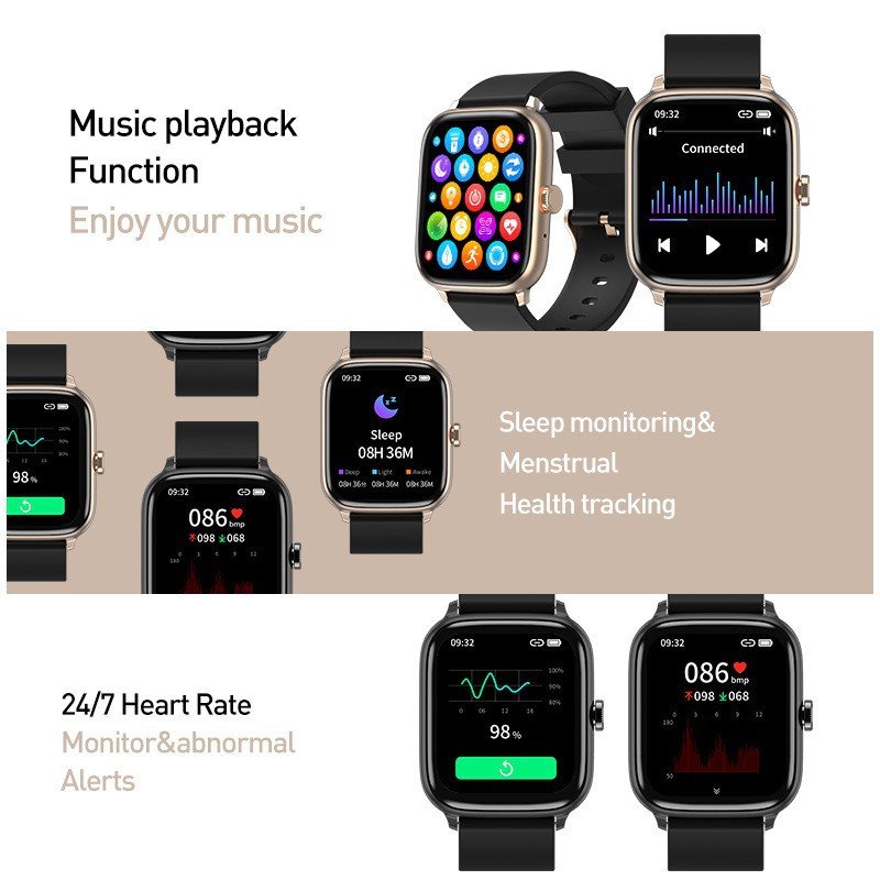 Trending 2024 New Electronics Reloj Inteligente for Xiaomi Apple Sleep Monitor Smart Watch Fitness Tracker Sport Smartwatches